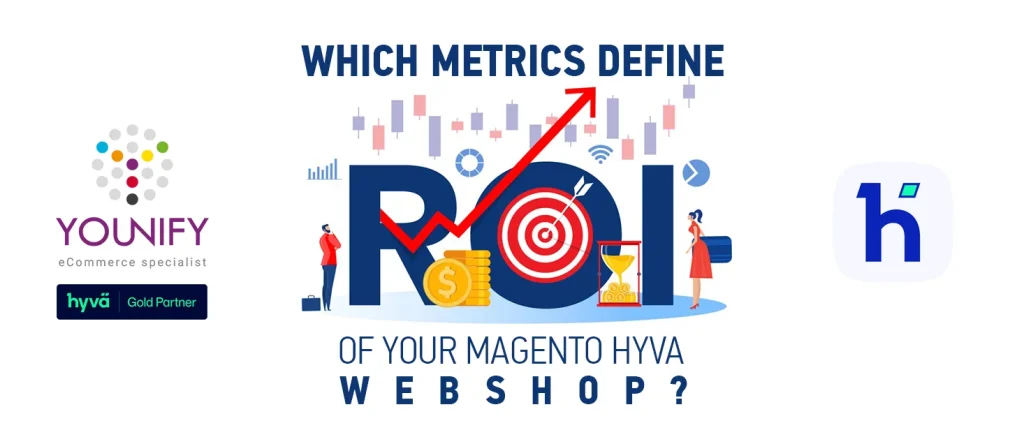 Which metrics determine the ROI of a Magento Hyvä webshop?