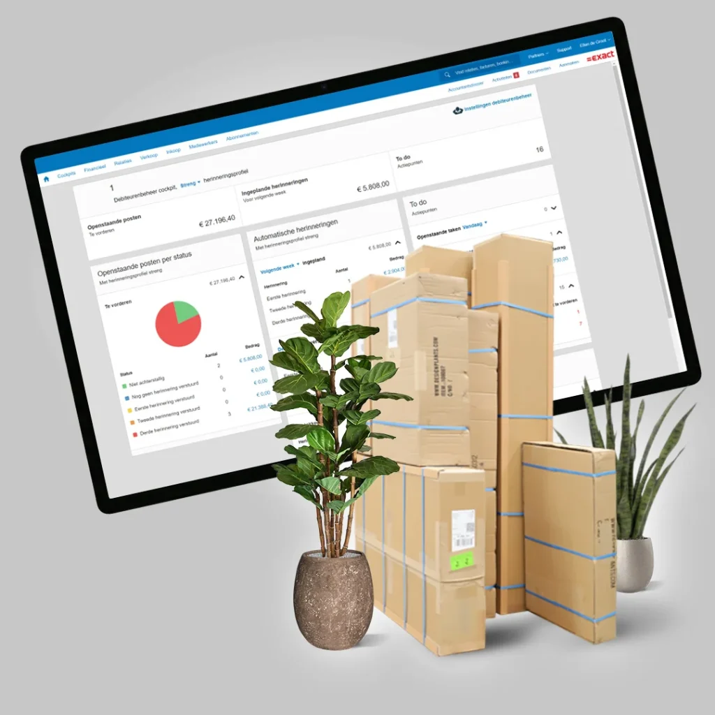 Webshop orders automatically in Exact Online: Maxifleur’s ERP integration